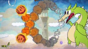Dragon Boss Grim Matchstick in Cuphead Delicious Last Course