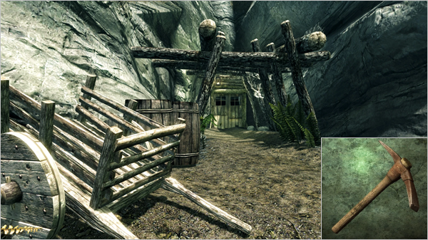 Elder Scrolls V: Skyrim, Buy an ore picking axe