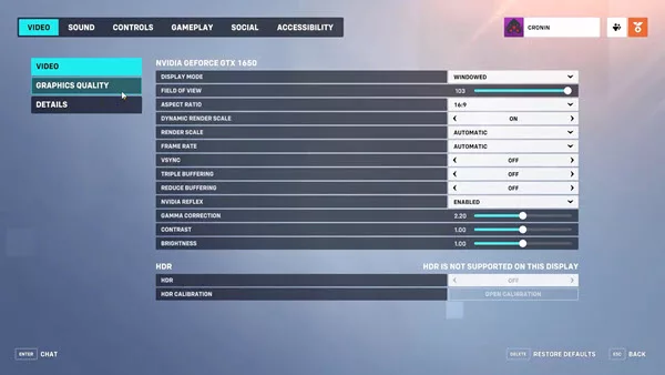 In Overwatch 2 there are settings options where you can adjust audio, video, and control settings