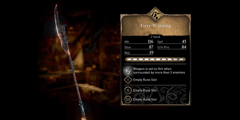 Valhalla Weapon - Fiery Warsong