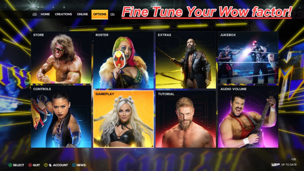 Fine Tune Your Wow factor! | More WWE 2K23 Advanced Gameplay Sliders