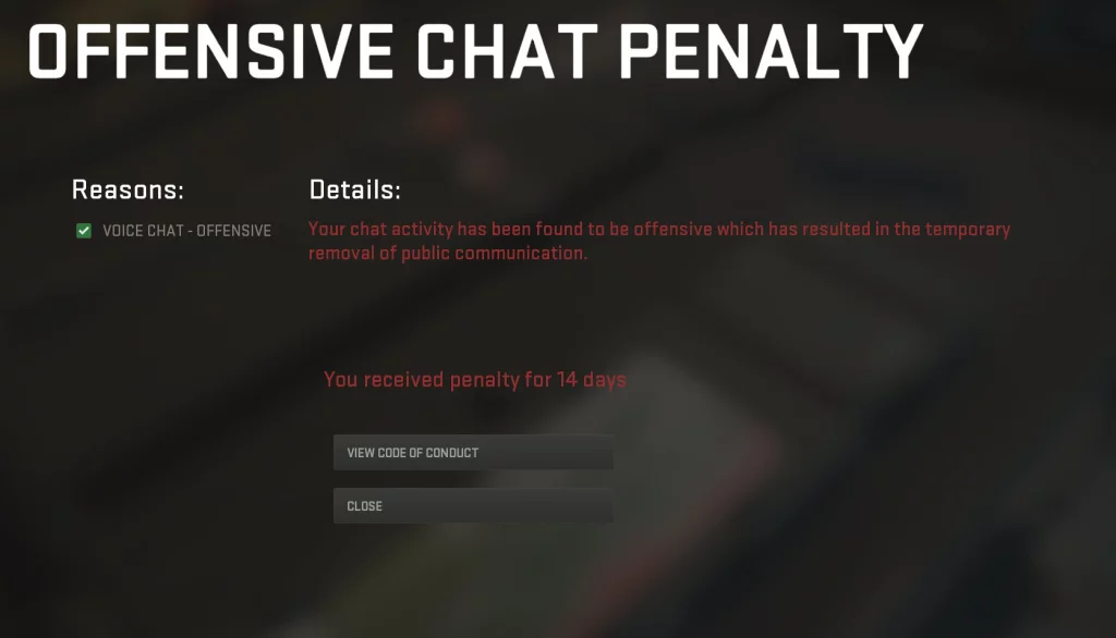 What is an Offensive Chat Warning in COD MW2? | GF: Free Chat Does Not Exist!