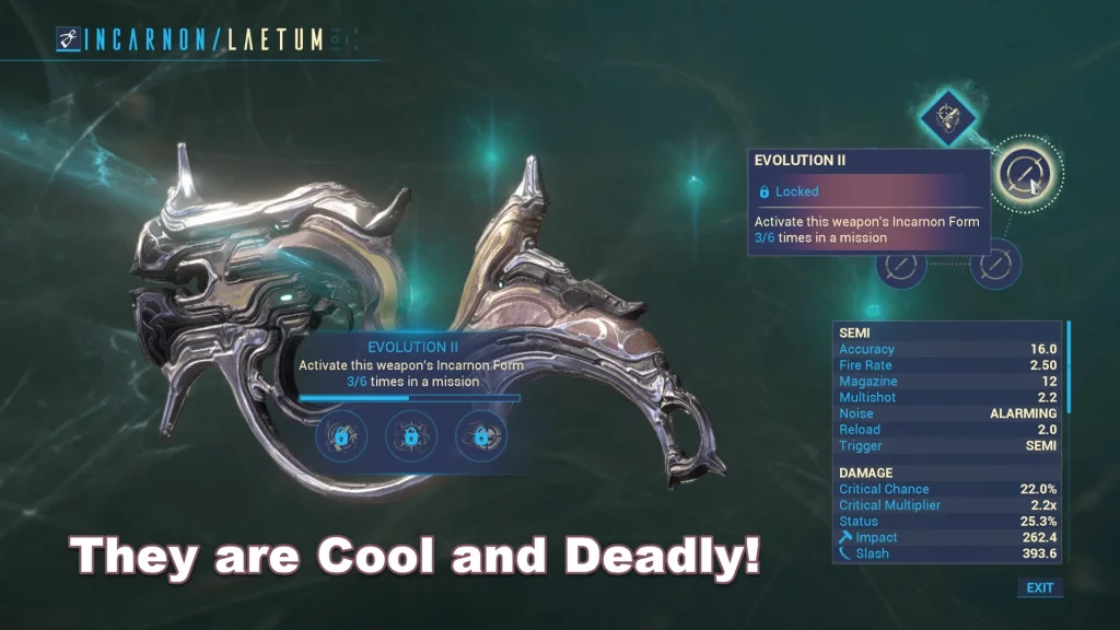 They are Cool and Deadly! | What are Incarnon Weapons in Warframe?