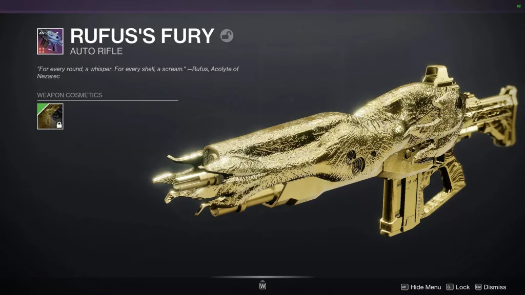 How to Get Rufus’s Fury in Destiny 2