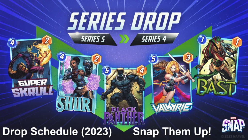 Snap-them Up! | Marvel Snap Series Drop Schedule (2023)