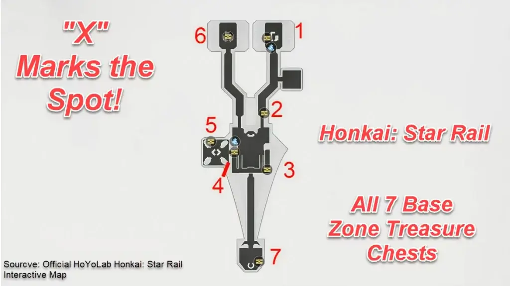 "X" Marks the Spot! | All Base Zone Treasure Chest Locations in Honkai: Star Rail