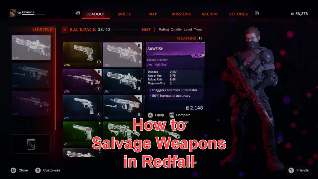 How to Salvage Weapons in Redfall