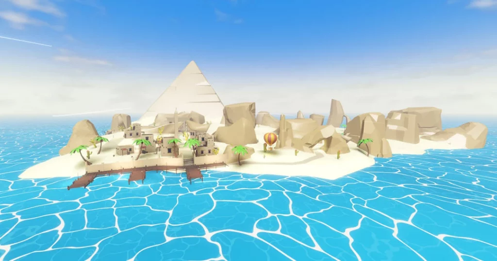 Pharaoh's Dunes in Roblox Fishing Simulator