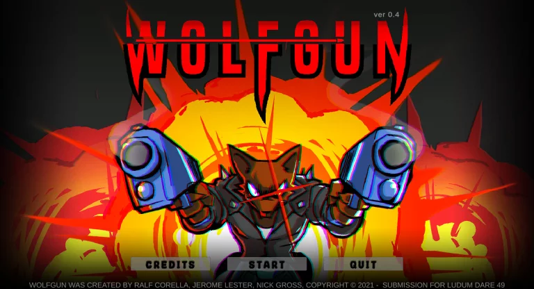 WOLFGUN, a Cool Indie Game Designed in 72 Hours! Really!