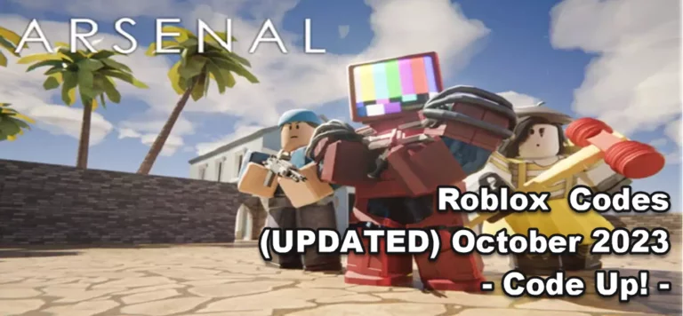 Roblox Arsenal Codes (UPDATED) October 2023