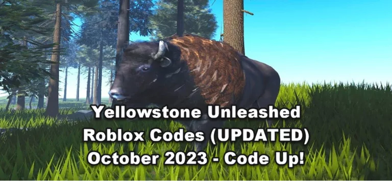 Roblox Yellowstone Unleashed Codes (UPDATED) October 2023 - Code Up!