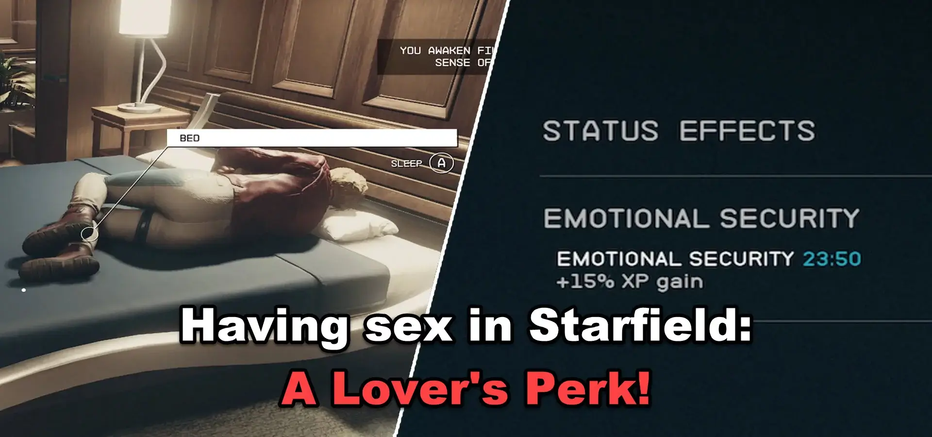 Having Sex In Starfield A Lovers Perk Gameforce Blog 