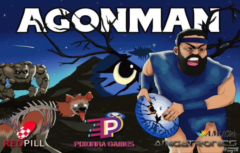 Agonman - An upcoming Amiga AGA/OCS game developed using the RedPill game engine
