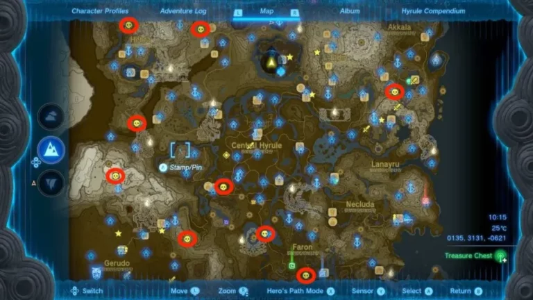 Where are the Gleeok Locations (Map) in Tears of the Kingdom (TOTK)?