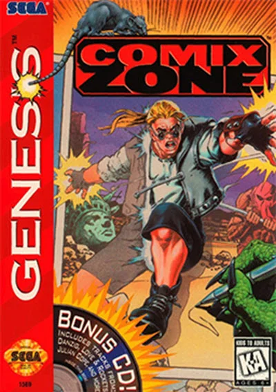 Box Art - Comix Zone, Developed and Published by SEGA