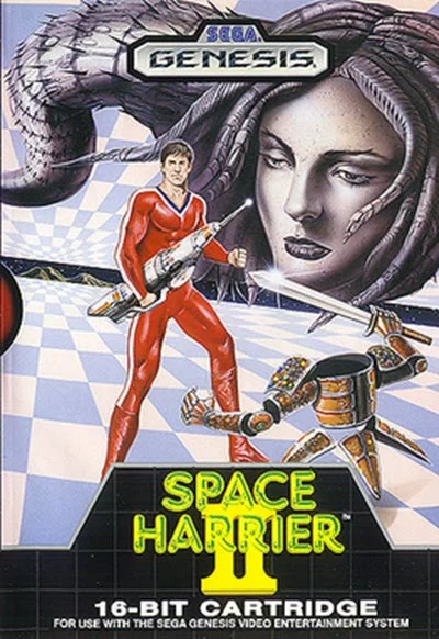 Box Art - Space Harrier II is a Mega Drive Classic, Developed and Published by SEGA