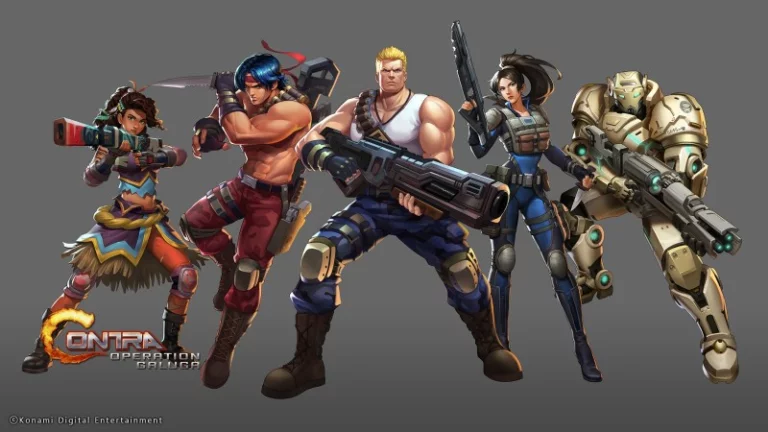 What Characters are there in Contra: Operation Galuga?