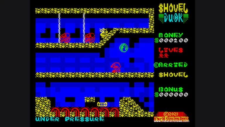 Noon30 Shovel Duck - A new arcade platformer by io.rrwm for the ZX Spectrum