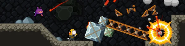 Mine Blast is a Cool Platform Dungeon Crawler Combo by Neutronized