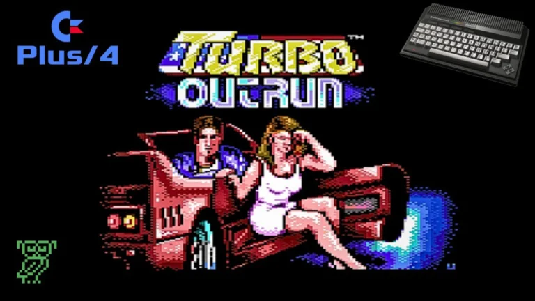 Highly anticipated conversion the classic arcade game Turbo Outrun makes its debut on the Commodore Plus/4!