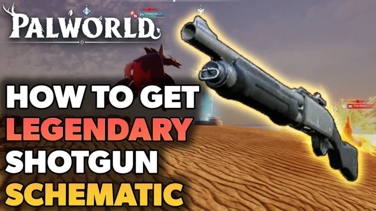 Legendary Pump-action Shotgun Schematic in Palworld | Image Source: Easy Earl