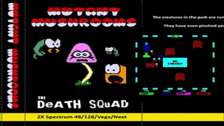 Mutant Mushrooms - This Robotron style shooter looks great on the ZX Spectrum