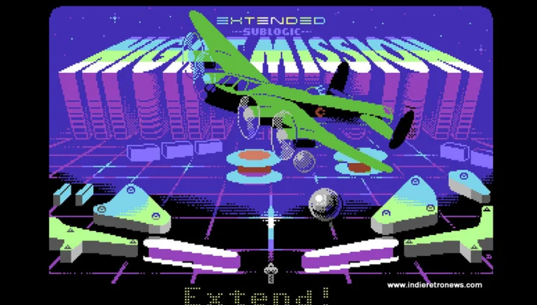 Night Mission Pinball Extended - 1983 pinball game by Sublogic gets an overhaul on the C64 by Extend!