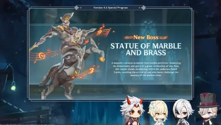 Statue of Marble and Brass Boss is New in Genshin Impact 4.6