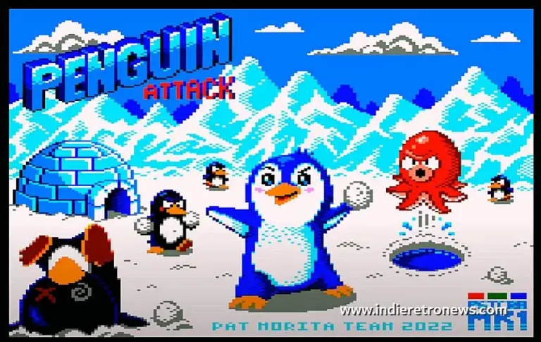 Penguin Attack - A great Arcade game released by Pat Morita Team for the ZX Spectrum