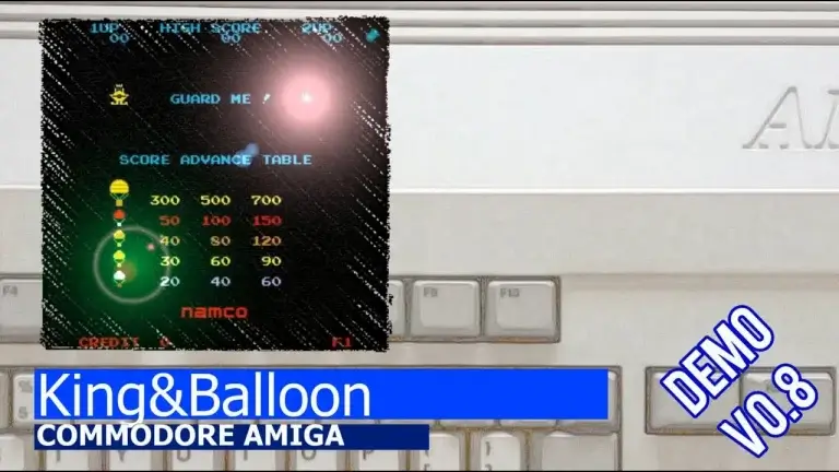 King and Balloon - A 1:1 arcade port teased for the Commodore Amiga 500 (First build available)