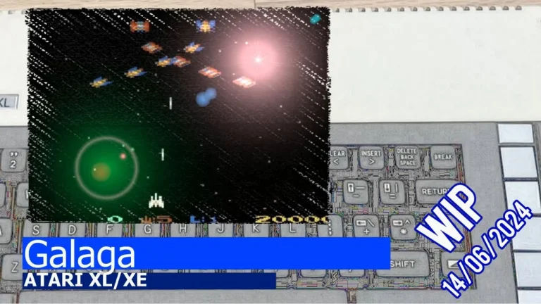 Galagish - A Galaga clone is in the works for the Atari XL/XE and Atari 5200